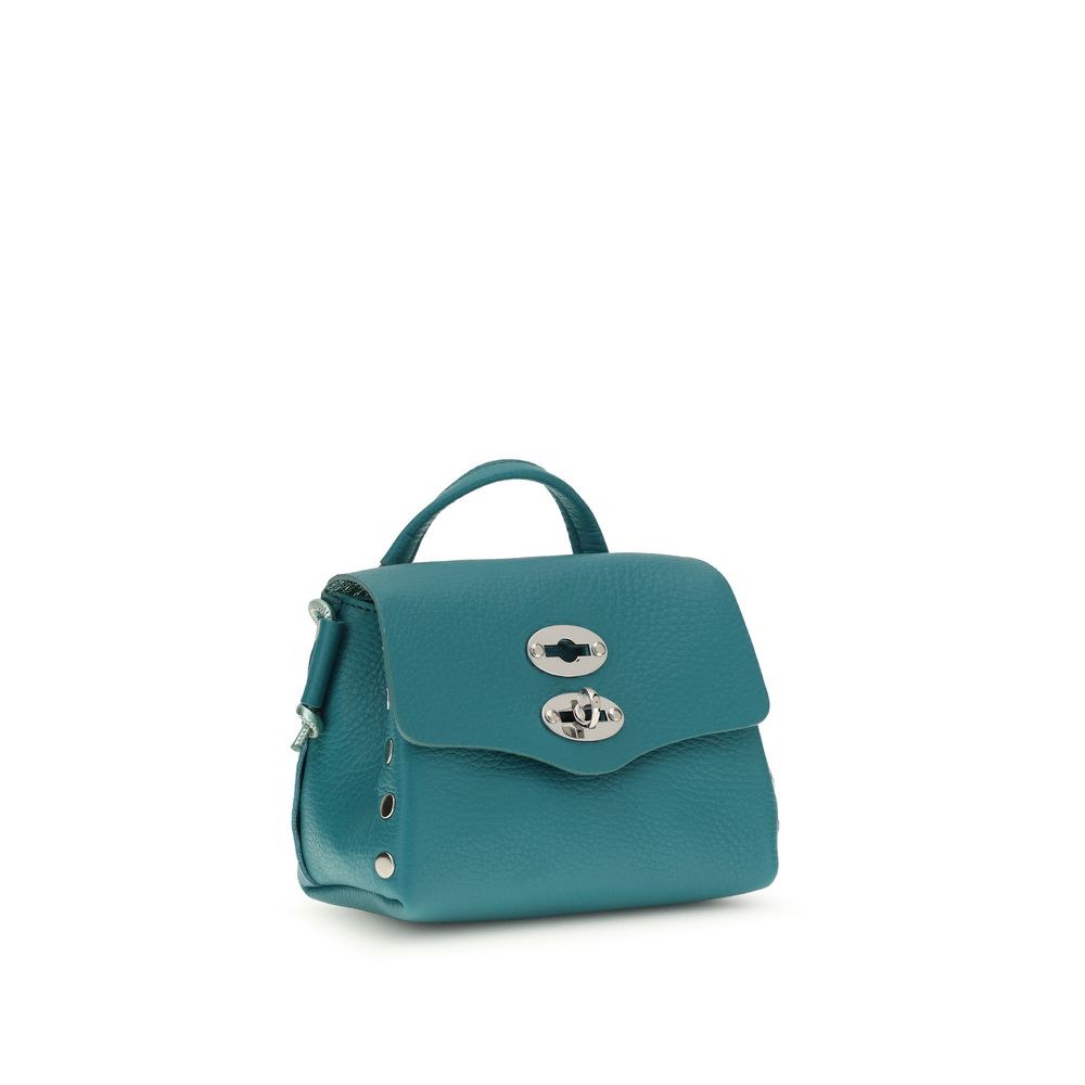 Zanellato Bicolor Calf Leather Shoulder Bag