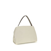 Ferragamo Beige Calf Leather Shoulder Bag