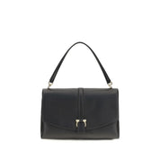 Ferragamo Black Calf Leather Shoulder Bag