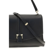 Ferragamo Black Calf Leather Shoulder Bag