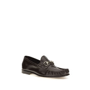 Gucci Brown Calf Leather Slip-On Loafers