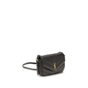 Saint Laurent Black Lambskin Shoulder Bag