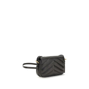 Saint Laurent Black Lambskin Shoulder Bag