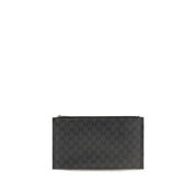 Gucci Black Coated GG Canvas Shoulder Bag