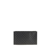 Gucci Black Coated GG Canvas Shoulder Bag