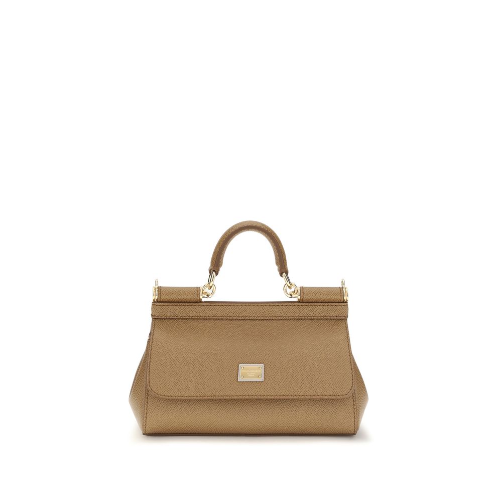 Dolce &amp; Gabbana Beige Calf Leather Handbag