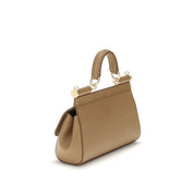 Dolce & Gabbana Beige Calf Leather Handbag