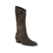 Khaite Brown Suede Ankle Boots
