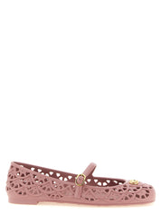 Valentino Garavani Pink Polyvinyl Ballet Flats