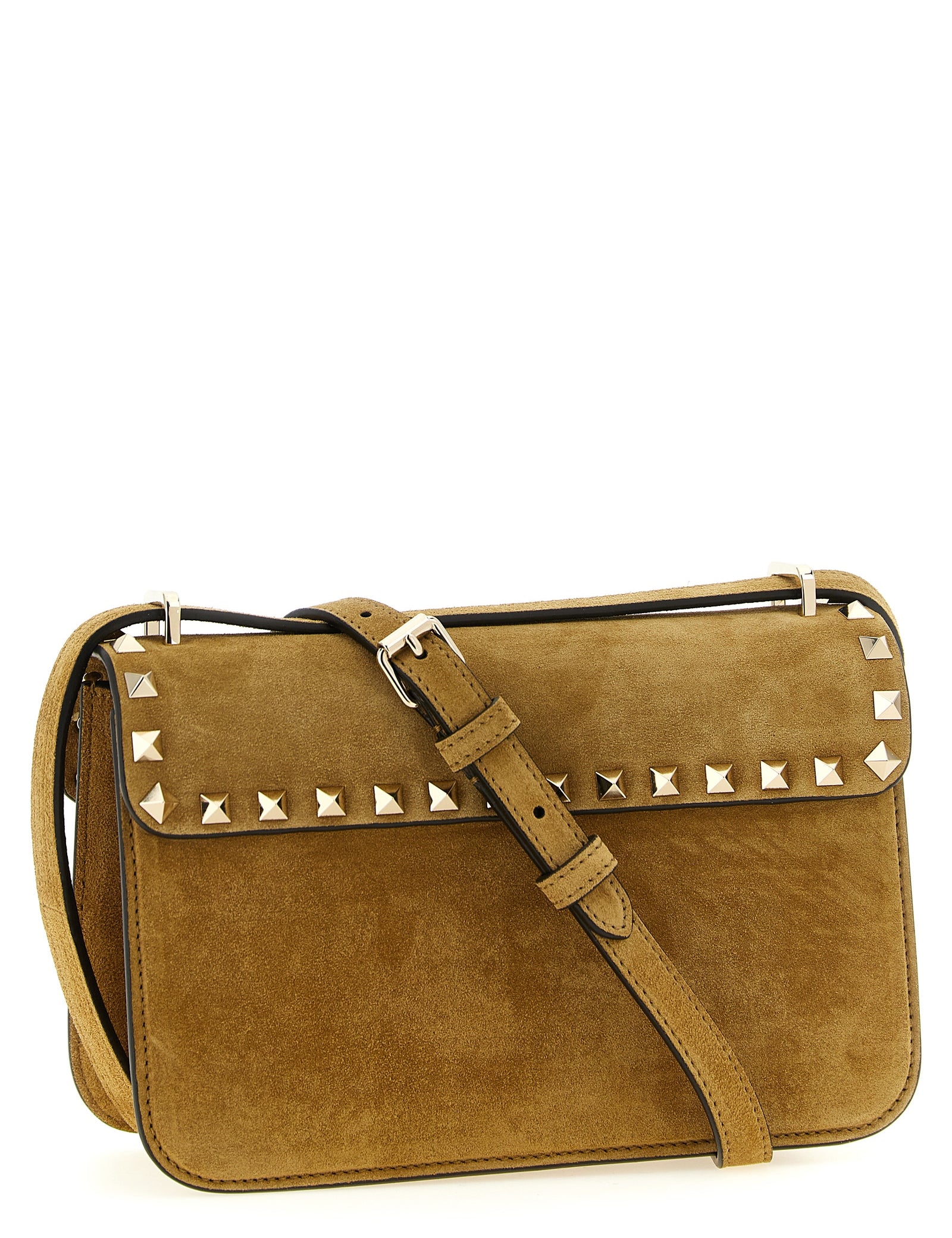 Valentino Garavani Beige Calfskin Crossbody Bag