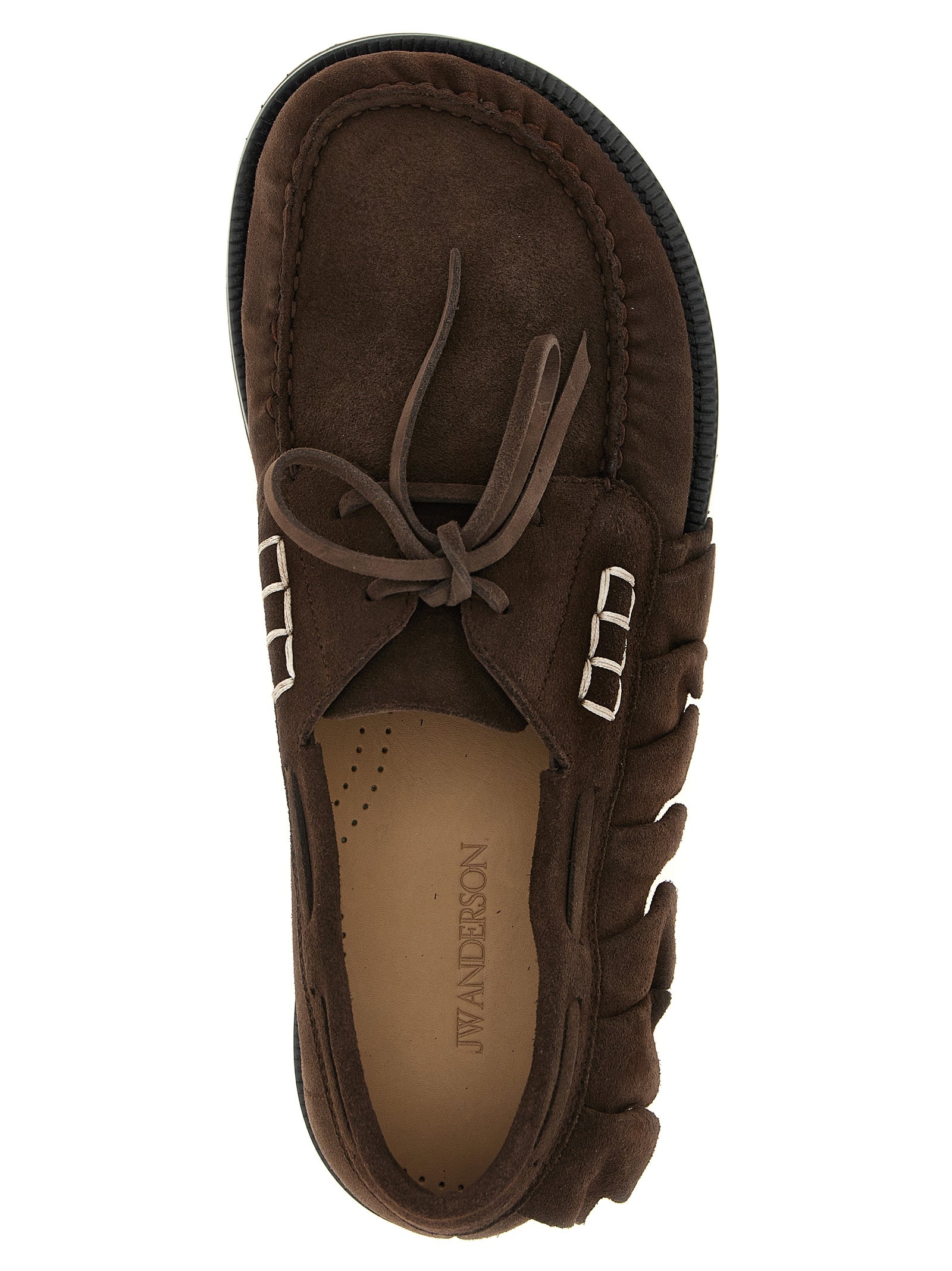 J.W.Anderson Brown Suede Moccasins
