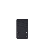 Maison Margiela Black Grained Leather Card Holder