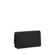 Maison Margiela Black Calf Leather Wallet with Chain
