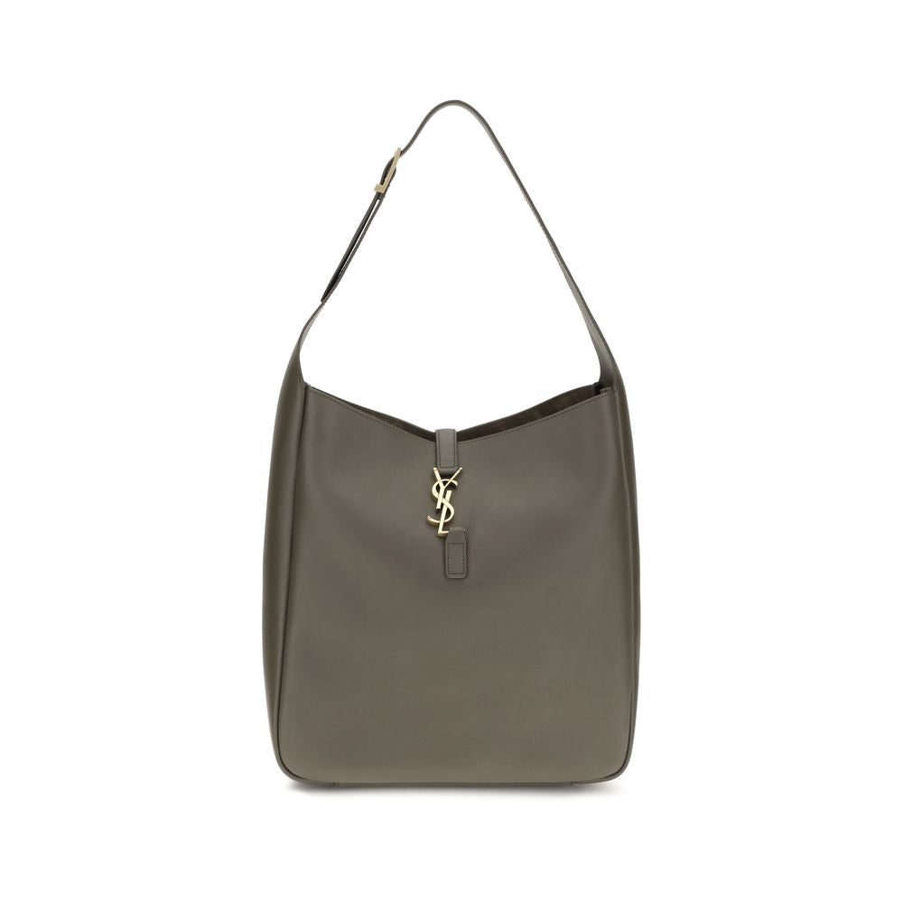 Saint Laurent Bicolor Calf Leather Shoulder Bag