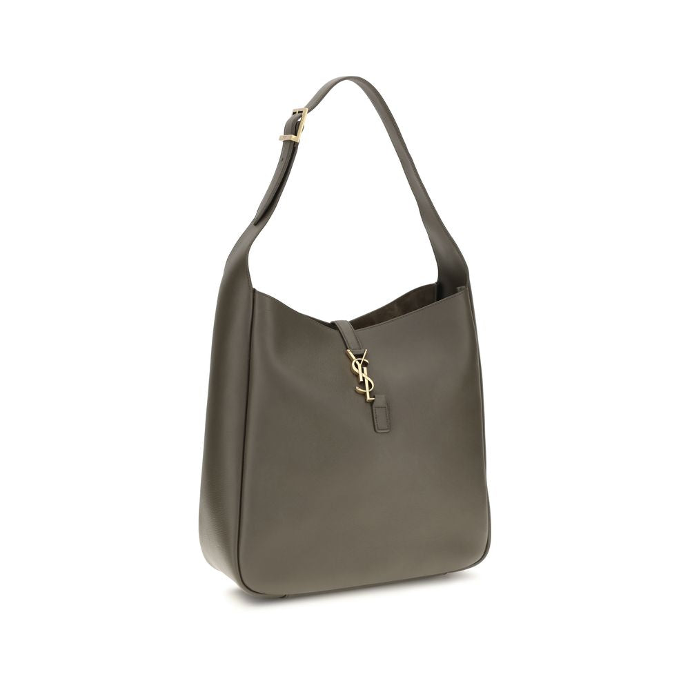 Saint Laurent Bicolor Calf Leather Shoulder Bag
