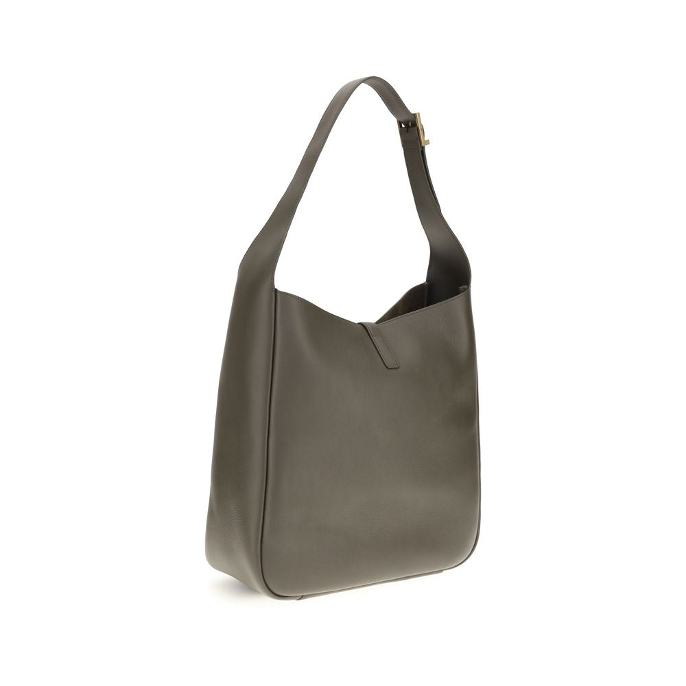 Saint Laurent Bicolor Calf Leather Shoulder Bag