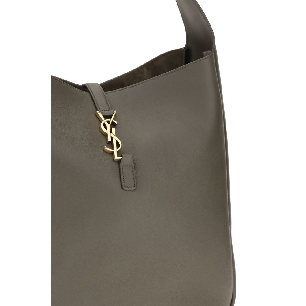 Saint Laurent Bicolor Calf Leather Shoulder Bag