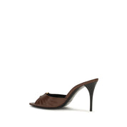 Saint Laurent Brown Calf Leather High Heel Pumps