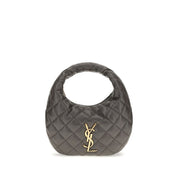 Saint Laurent Gray Lambskin Nappa Shoulder Bag