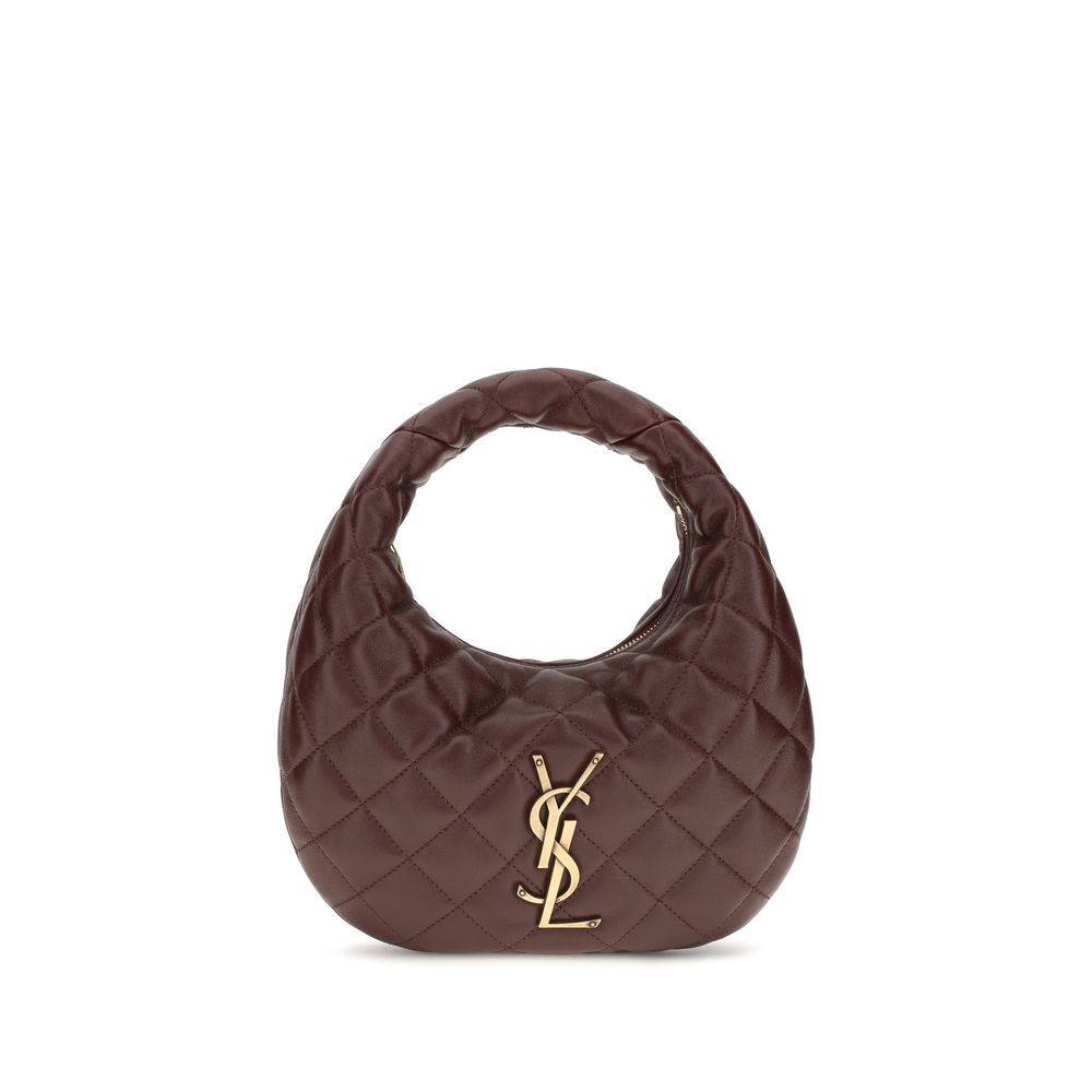 Saint Laurent Brown Lambskin Nappa Shoulder Bag