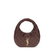 Saint Laurent Brown Lambskin Nappa Shoulder Bag