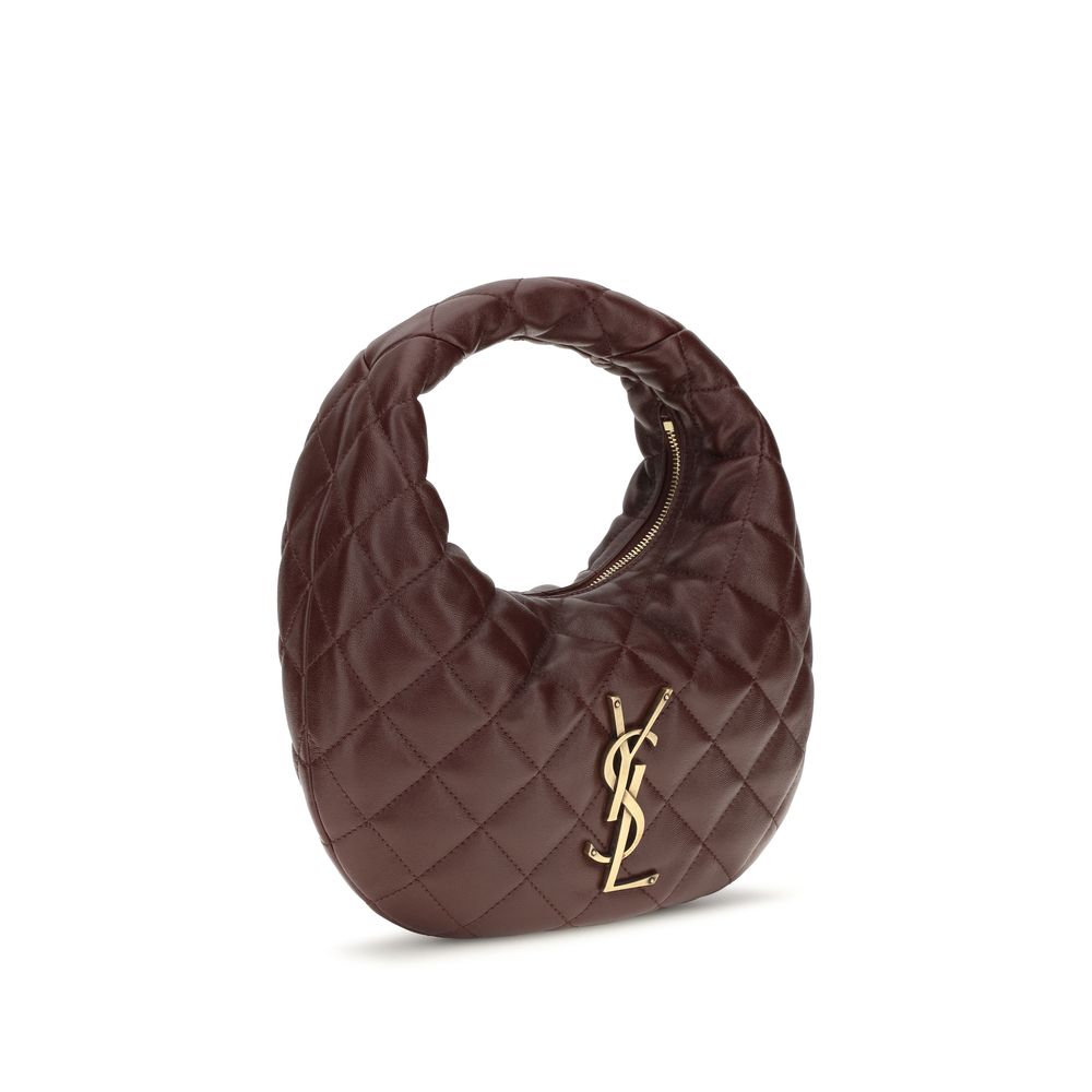 Saint Laurent Brown Lambskin Nappa Shoulder Bag