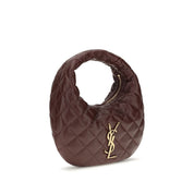 Saint Laurent Brown Lambskin Nappa Shoulder Bag