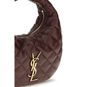 Saint Laurent Brown Lambskin Nappa Shoulder Bag