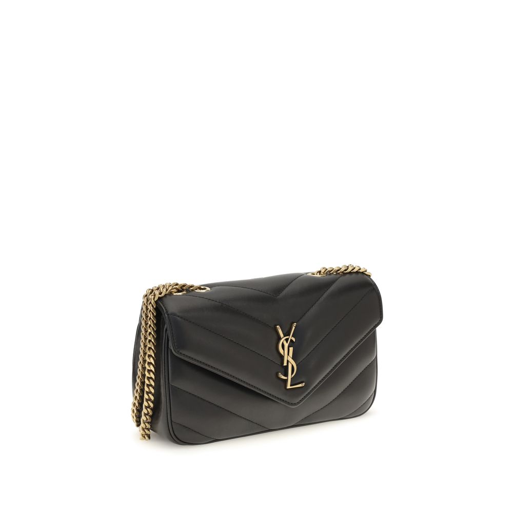 Saint Laurent Black Leather Shoulder Bag