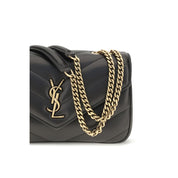 Saint Laurent Black Leather Shoulder Bag