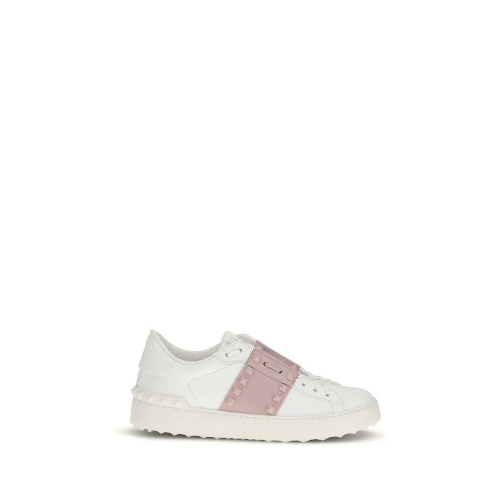 Valentino Garavani White Calf Leather Low Top Sneakers