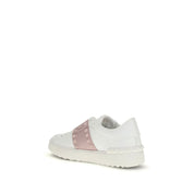 Valentino Garavani White Calf Leather Low Top Sneakers