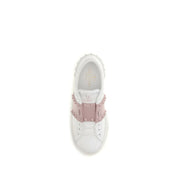 Valentino Garavani White Calf Leather Low Top Sneakers