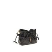 Saint Laurent Black Lambskin Shoulder Bag