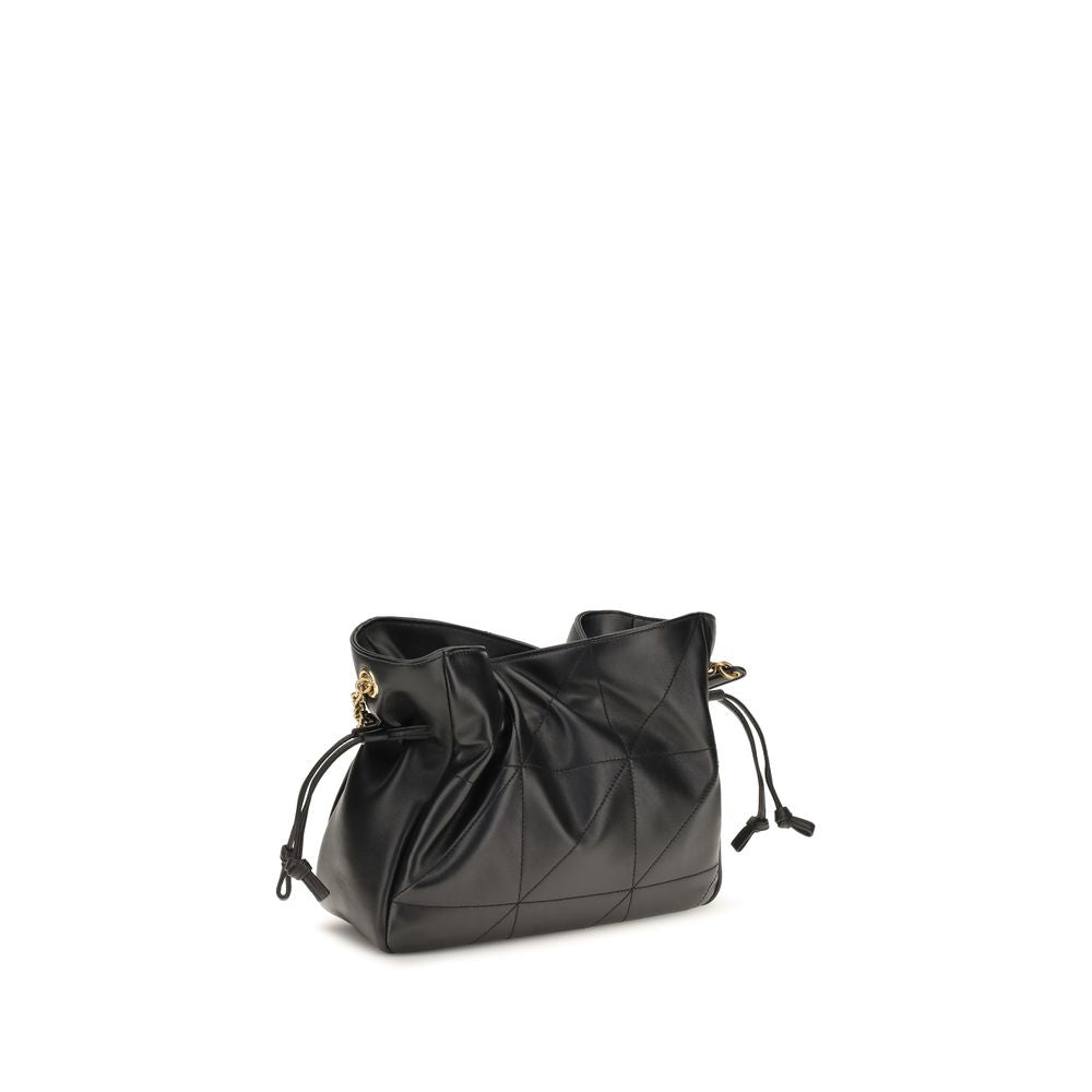 Saint Laurent Black Lambskin Shoulder Bag