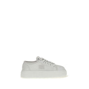 Miu Miu White Polyamide Platform Sneakers
