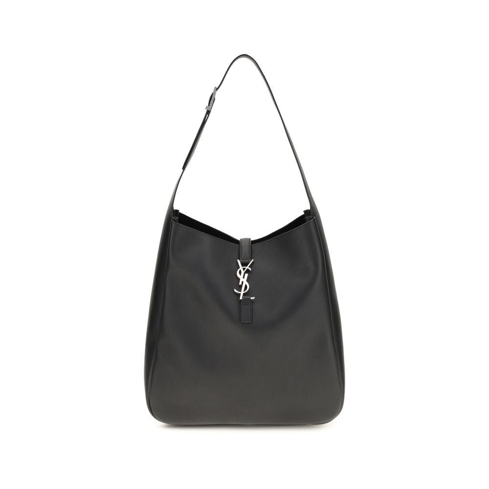 Saint Laurent Black Calf Leather Shoulder Bag