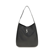 Saint Laurent Black Calf Leather Shoulder Bag