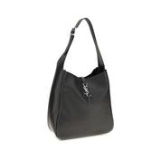 Saint Laurent Black Calf Leather Shoulder Bag