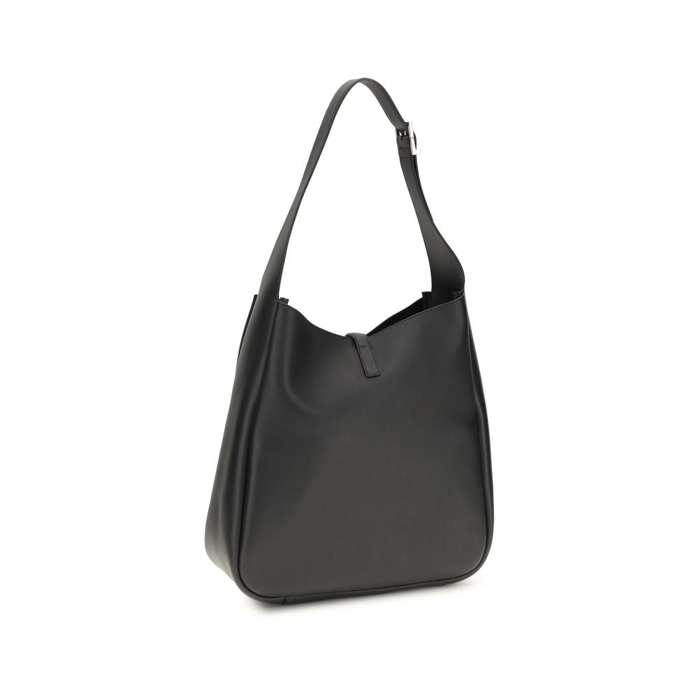 Saint Laurent Black Calf Leather Shoulder Bag