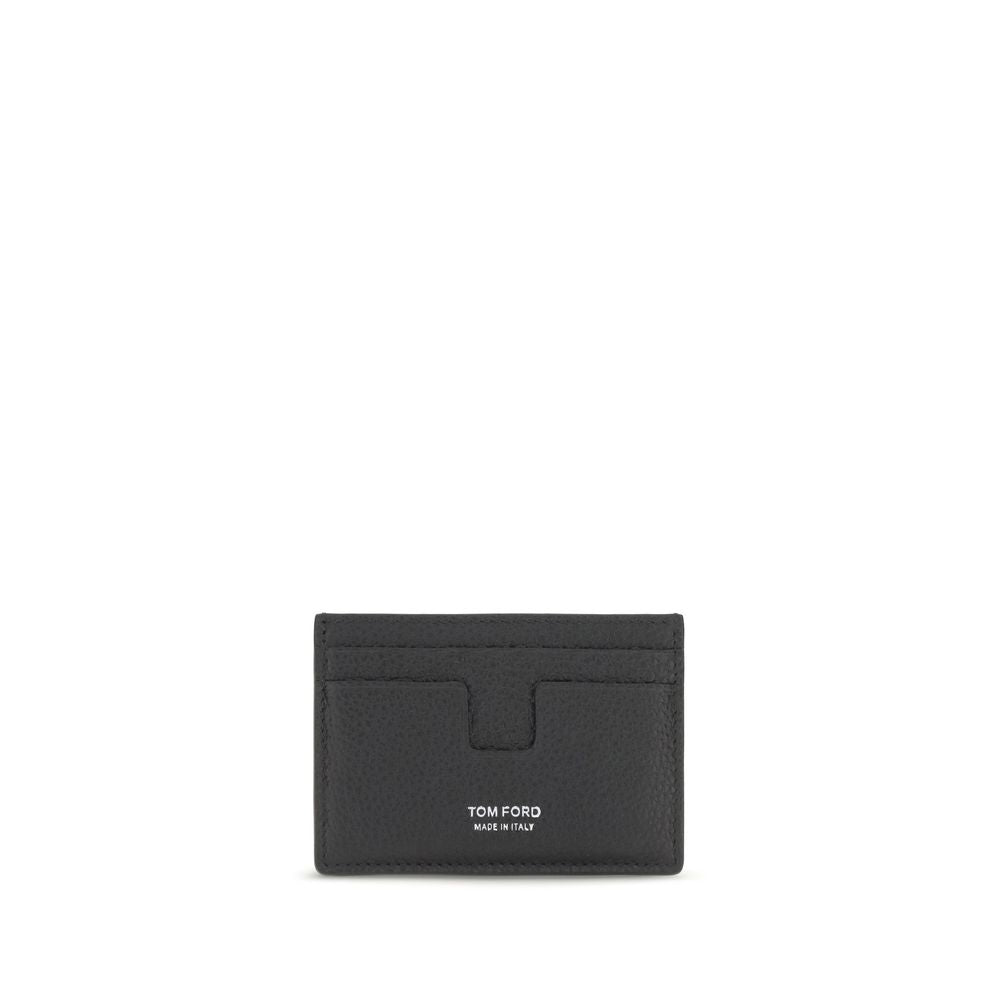 Tom Ford Black Calf Leather Card Holder