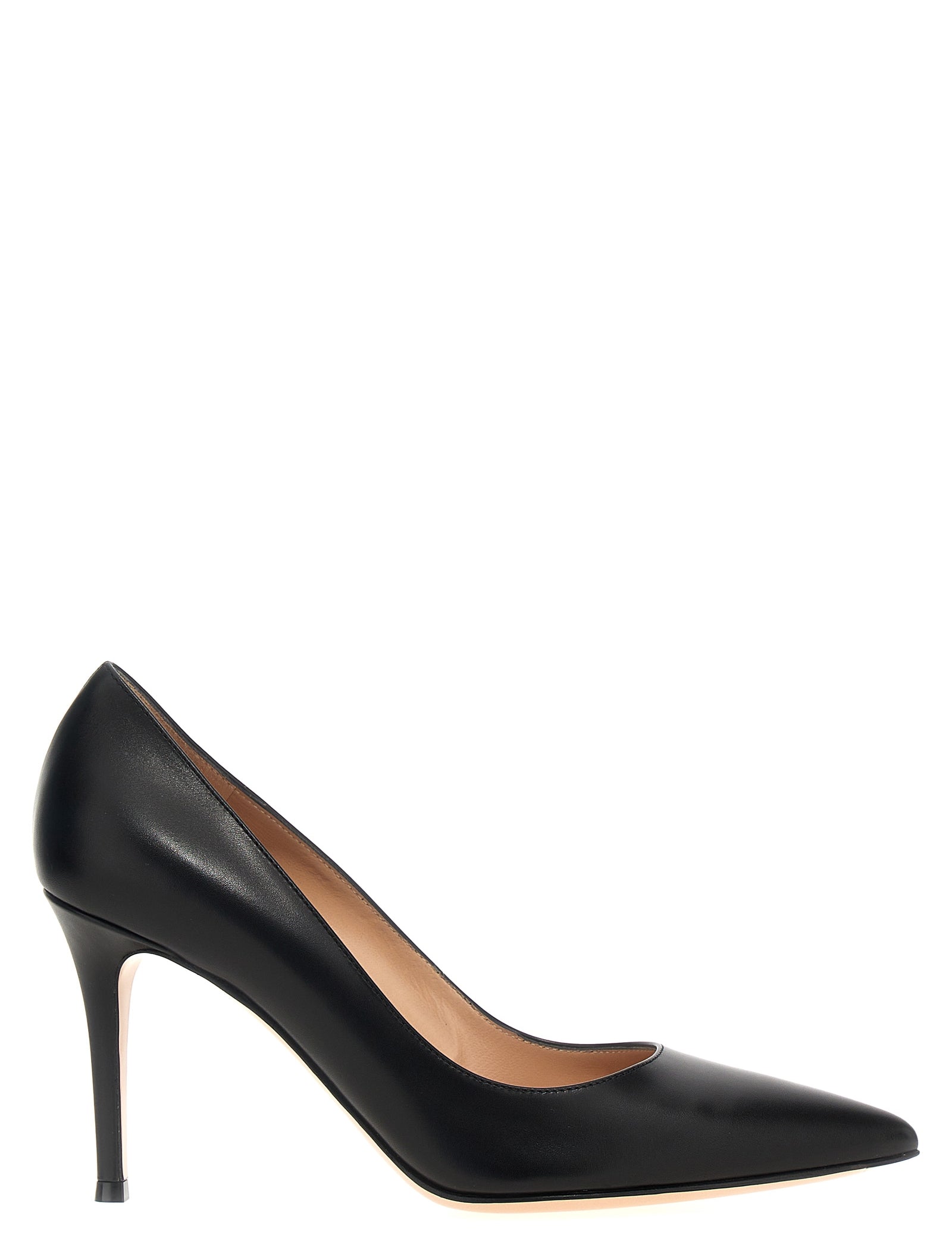 Gianvito Rossi Black Calfskin High-Heel Pumps