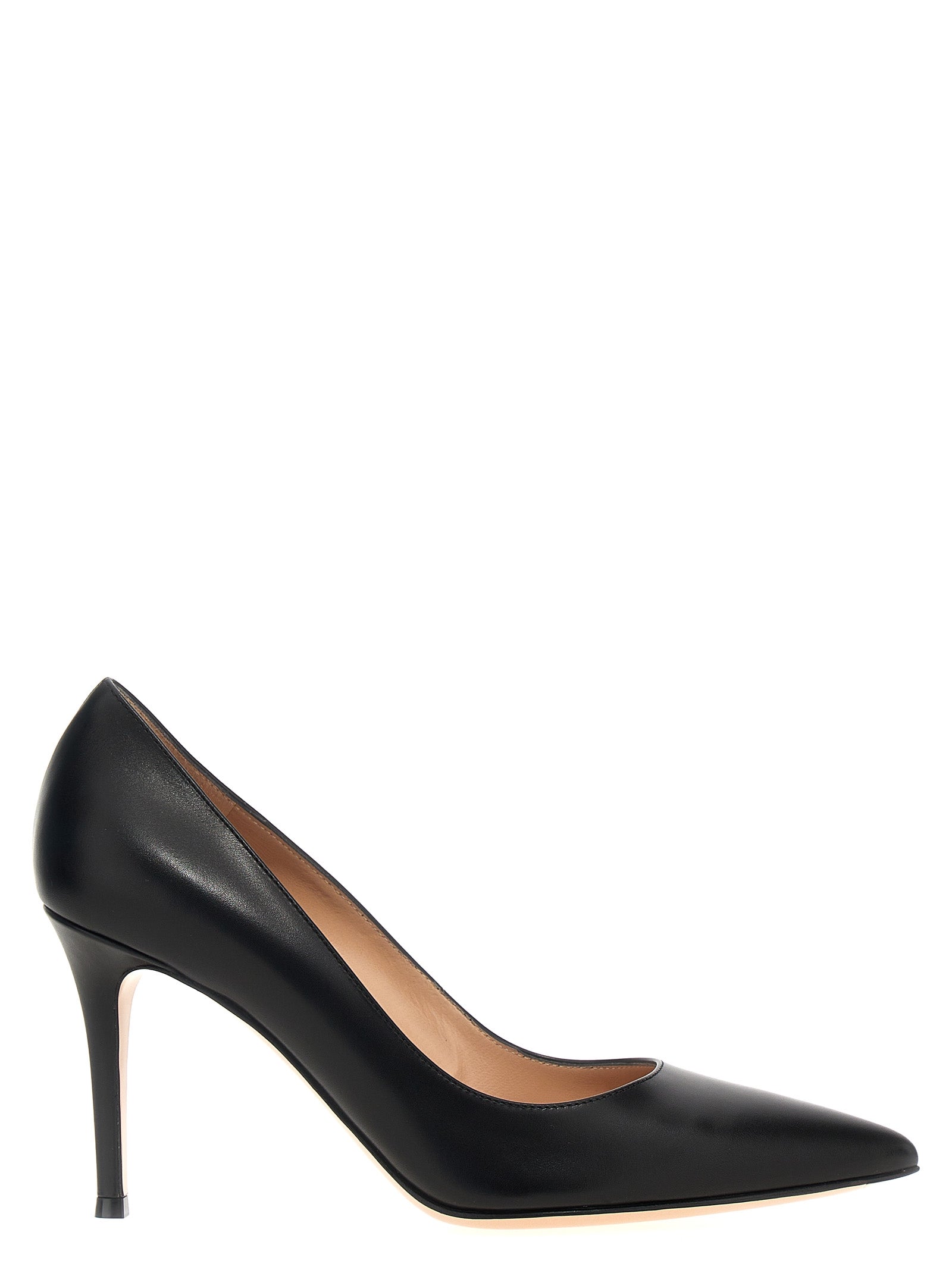 Gianvito Rossi Black Calfskin High-Heel Pumps