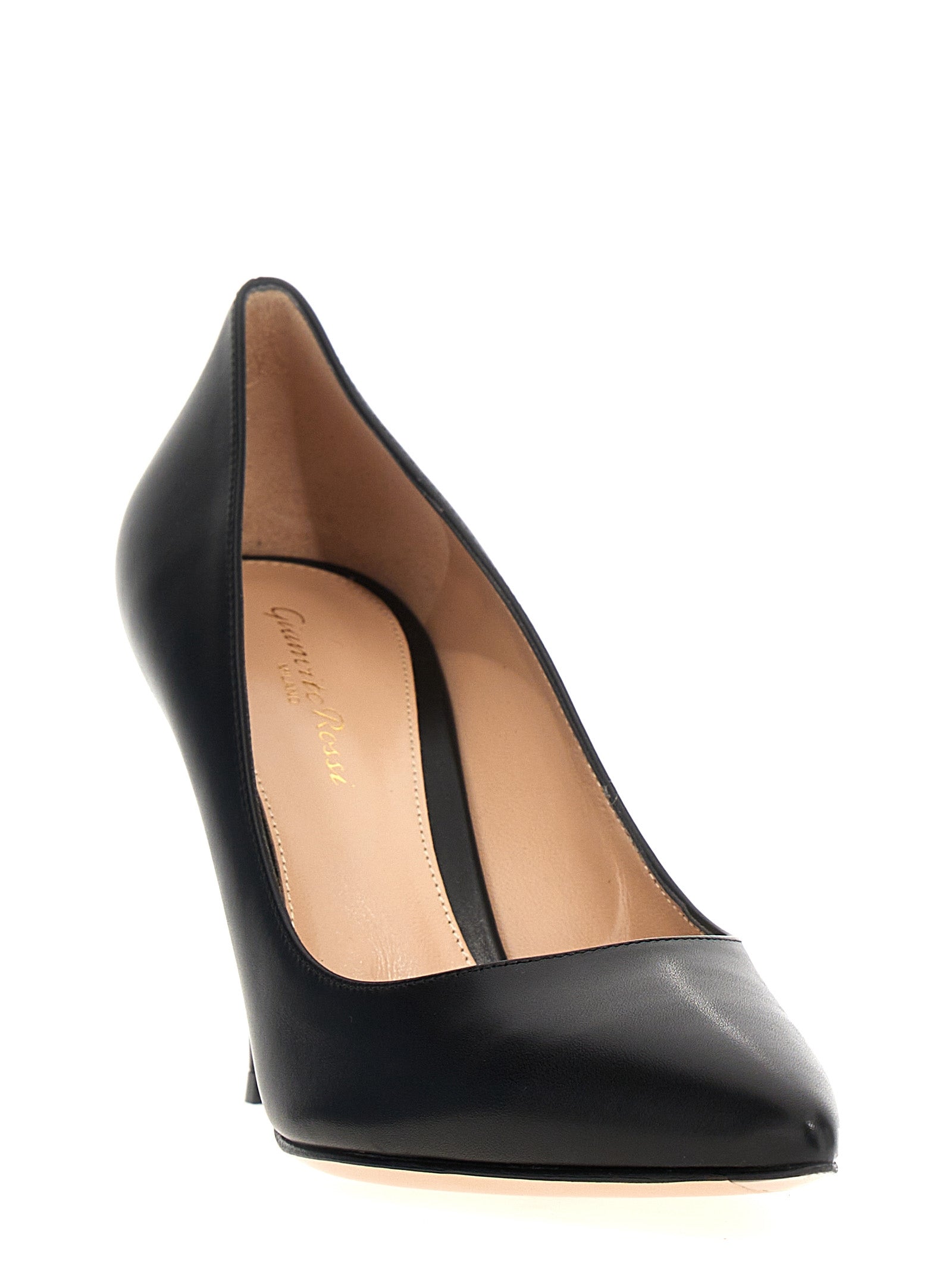 Gianvito Rossi Black Calfskin High-Heel Pumps