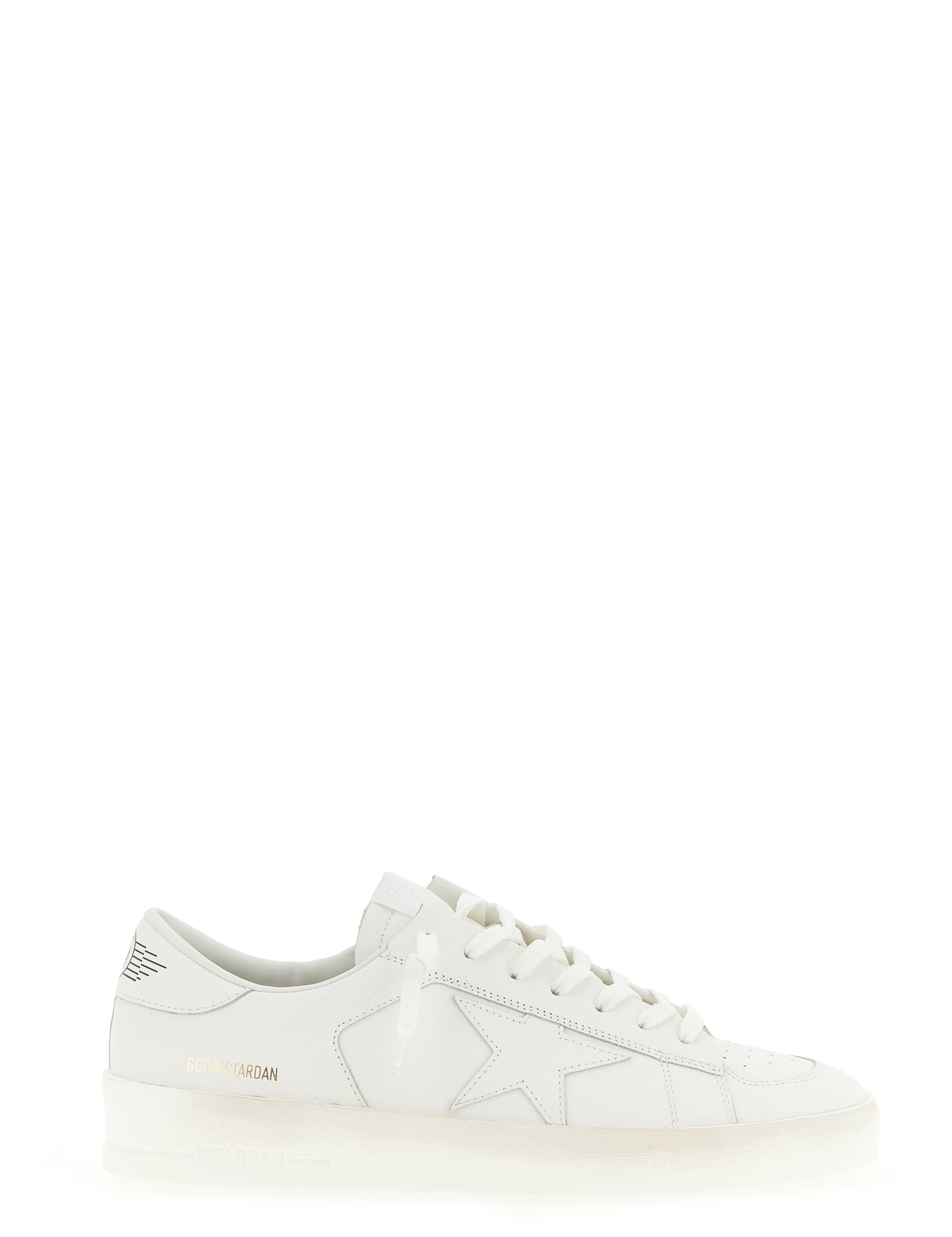 Golden Goose White Cowhide Low Top Sneakers