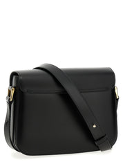 A.P.C. Black Cowhide Leather Crossbody Bag