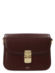 A.P.C. Bordeaux Cowhide Leather Crossbody Bag