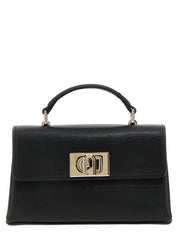 Furla Black Leather Mini Shoulder Bag