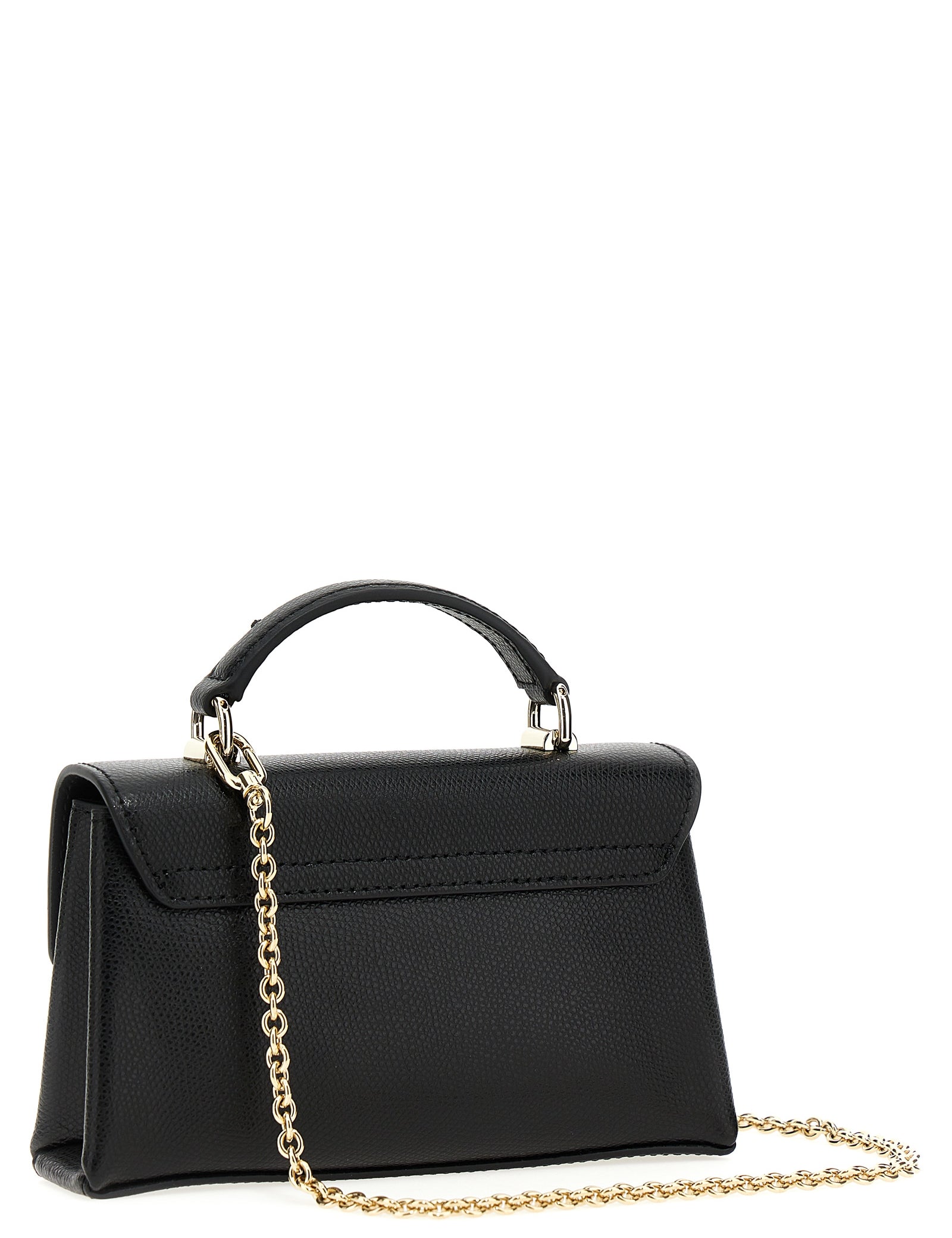 Furla Black Leather Mini Shoulder Bag