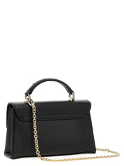 Furla Black Leather Mini Shoulder Bag
